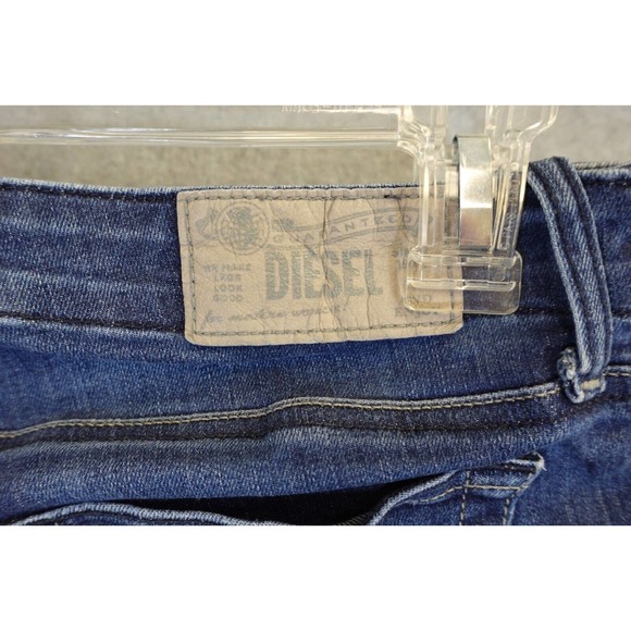 Womans Diesel grupee blue jeans size 25 super slim, skinny low waist stretch - Picture 4 of 11